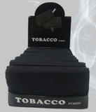 BLACK CANVAS TOBACCO POUCH (sold by the piece)