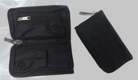 BLACK CANVAS TOBACCO POUCH (sold by the piece)