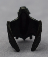 ADJUSTABLE METAL FLYING BAT BIKER RING ( sold by the piece) *gold, silver or black*