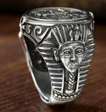 EGYPTIAN GODS METAL BIKER RING (sold by the piece)