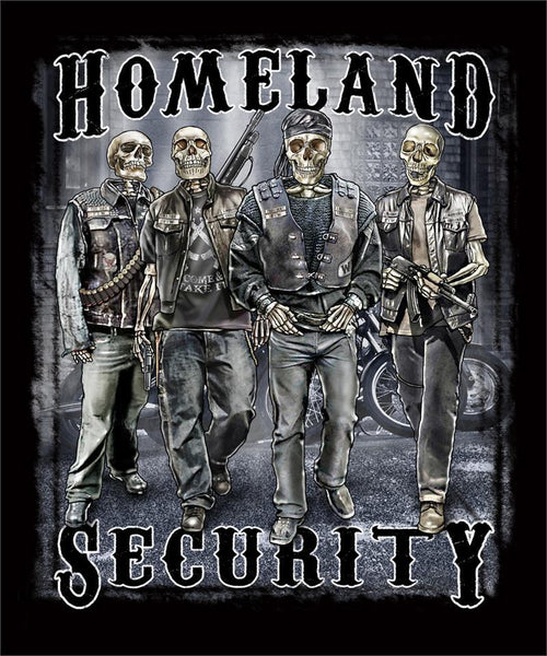 HOMELAND SECURITY SKELETON SOLDIERS SHORT SLEEVE TEE-SHIRT