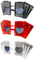 ROYAL FLUSH CARDS PARTY GLASSES