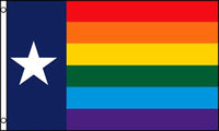 TEXAS STATE RAINBOW (3ft X 5ft) FLAG