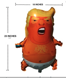 TRUMP BABY FOIL NOVELTY PARTY BALLOON 23"X18"