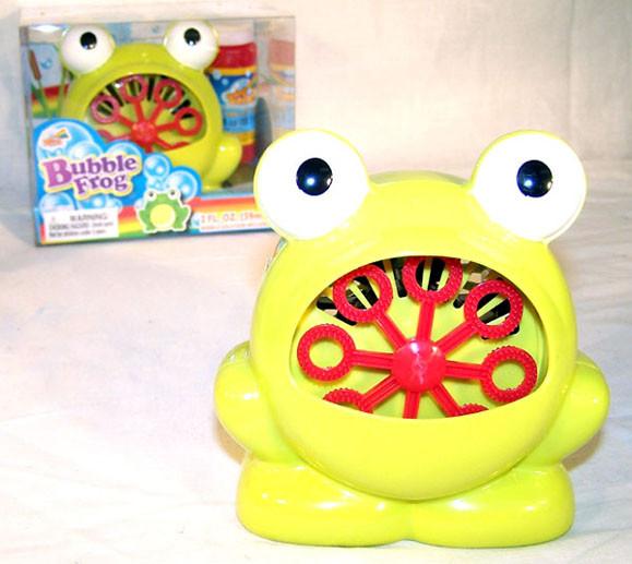 GREEN FROG BUBBLE BLOWING MACHINE