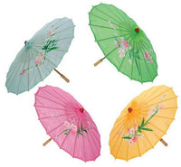 ASST COLOR 34 IN WOODEN UMBRELLA PARASOLS