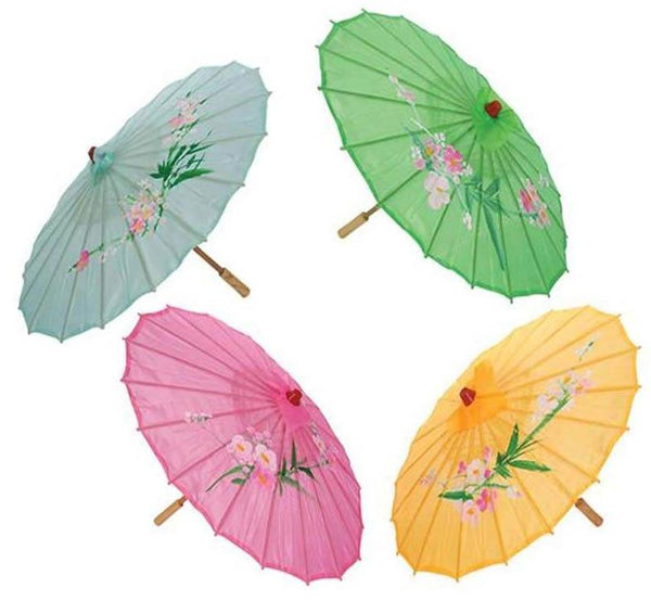 ASST COLOR 34 IN WOODEN UMBRELLA PARASOLS