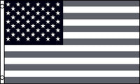 AMERICAN BLACK AND GRAY USA (3ft X 5ft) FLAG
