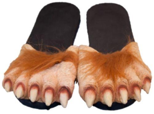 HAIRY WEREWOLF BIG FOOT SANDALS FEET