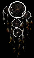 LARGE WHITE 36 INCH SUN DREAMCATCHER