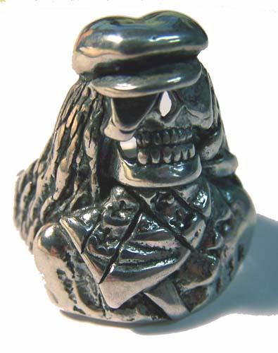 CIVAL WAR SOLDIER SKELETON BIKER RING
