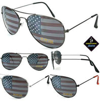 AMERICAN FLAG on LENSES AVAITOR SUNGLASSES