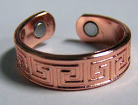 PURE HEAVY COPPER STYLE # AZTEC MAGNETIC RING
