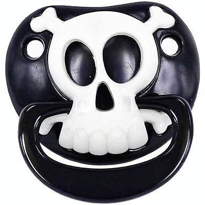 BLACK PIRATE SKULL BILLY BOB TODDLER PACIFIER