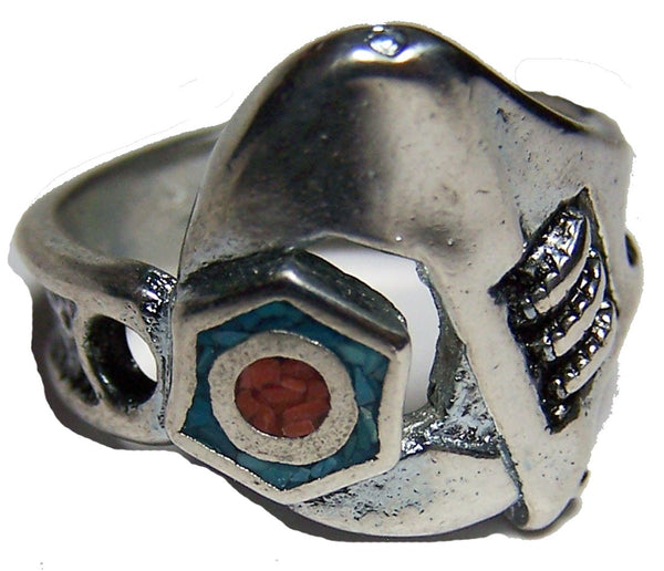 MECHANIC WRENCH ON BOLT SILVER DELUXE BIKER RING