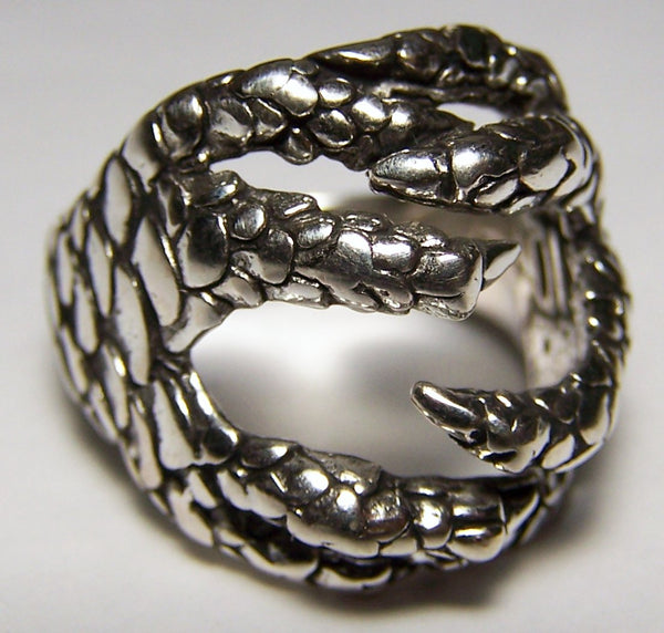 WRAP AROUND EAGLE CLAWS DELUXE BIKER RING