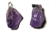 AMETHYST ROUGH NATURAL MINERAL STONE PENDANT