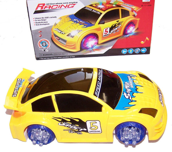 BATTERY OPERATED BUMP AND GO RACE CAR