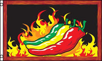 RED HOT CHILIES (3ft X 5ft) FLAG