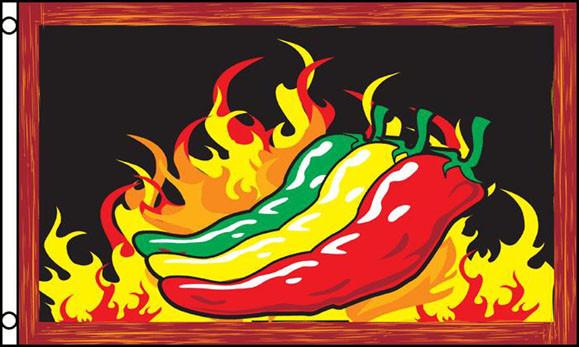 RED HOT CHILIES (3ft X 5ft) FLAG