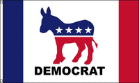 DEMOCRAT POLITICAL PARTY DONKEY (3ft X 5ft) FLAG