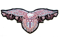 RHINESTONE EAGLE EMBROIDERED PATCH