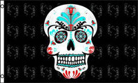 SUGAR SKULL SKELETONS (3ft X 5ft) FLAG