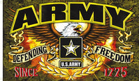 ARMY DEFENDING FREEDOM DELUXE (3ft X 5ft) FLAG
