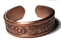 PURE HEAVY COPPER STYLE # J FLOWER RING