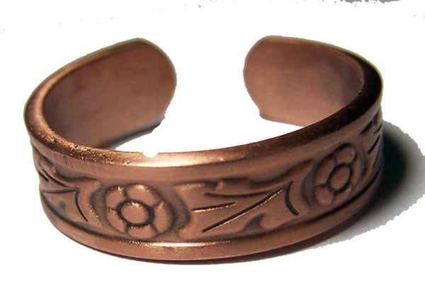 PURE HEAVY COPPER STYLE # J FLOWER RING