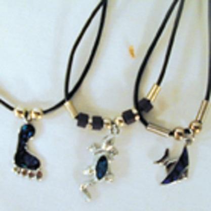 ASSORTED PAUA SHELLL NECKLACES