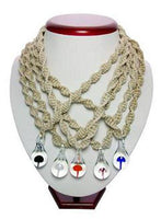 GLASS MUSHROOM HEMP NECKLACES