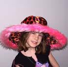 FLAMING WIDE BRIM FUZZY HAT