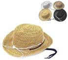 KIDS STRAW COWBOY HATS WITH HAT BAND