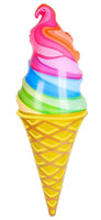 LARGE RAINBOW ICE CREAM CONE 36 INCH INFLATABLE