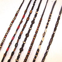 DARK HEMP BEADED NECKLACES