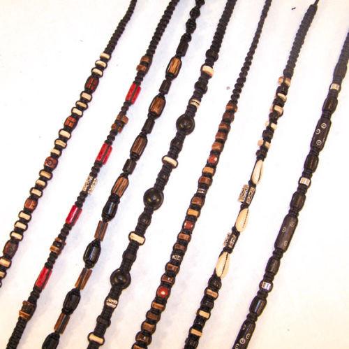 DARK HEMP BEADED NECKLACES