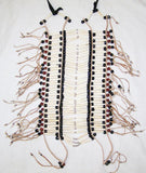 LARGE INDIAN STYLE BUFFALO BONE BREAST CHEST PLATE