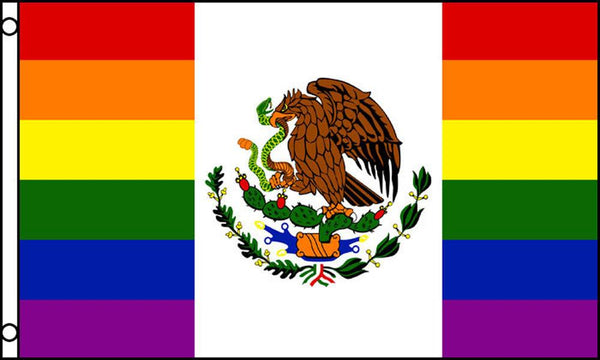 MEXICO RAINBOW (3ft X 5ft) FLAG