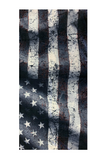 GRAY  WAVY AMERICAN FLAG SEAMLESS BANDANA FACE COVER TUBE MULTI FUNCTION MASK WRAPS