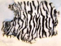 ZEBRA  RABBIT SKIN PELT