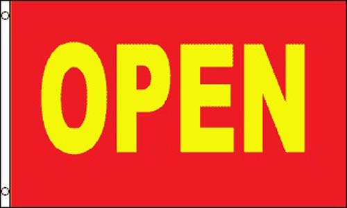 RED AND YELLOW OPEN (3ft X 5ft) FLAG