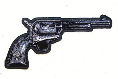 PISTOL EBRODIERED PATCH pointed right