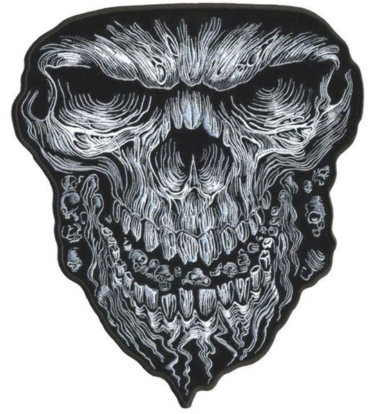 REAPER SKULL FACE 6 INCH PATCH