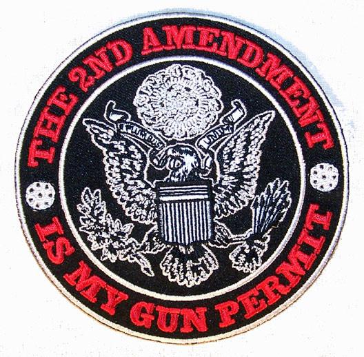 2ND AMENDMENT IS MY GUN PERMIT PATCH