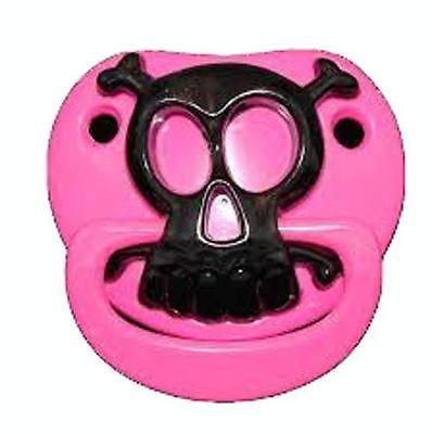 PINK PIRATE SKULL  BILLY BOB TODDLER PACIFIER
