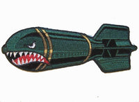TEETH DROPPING BOMB SHARK 4 INCH PATCH