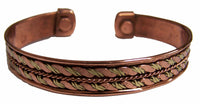 PURE COPPER MAGNETIC CUFF BRACELET STYLE # H