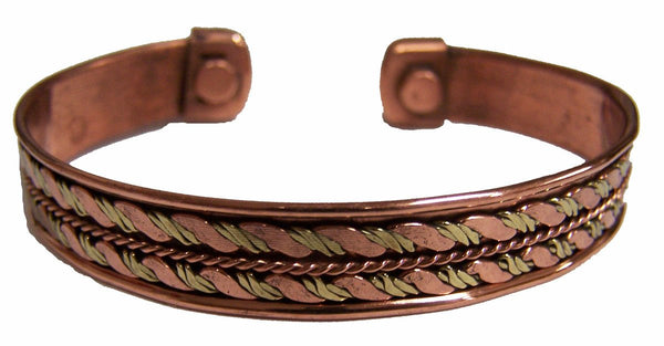 PURE COPPER MAGNETIC CUFF BRACELET STYLE # H
