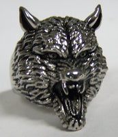 WEREWOLF HEAD WOLF STAINLESS STEEL BIKER RING